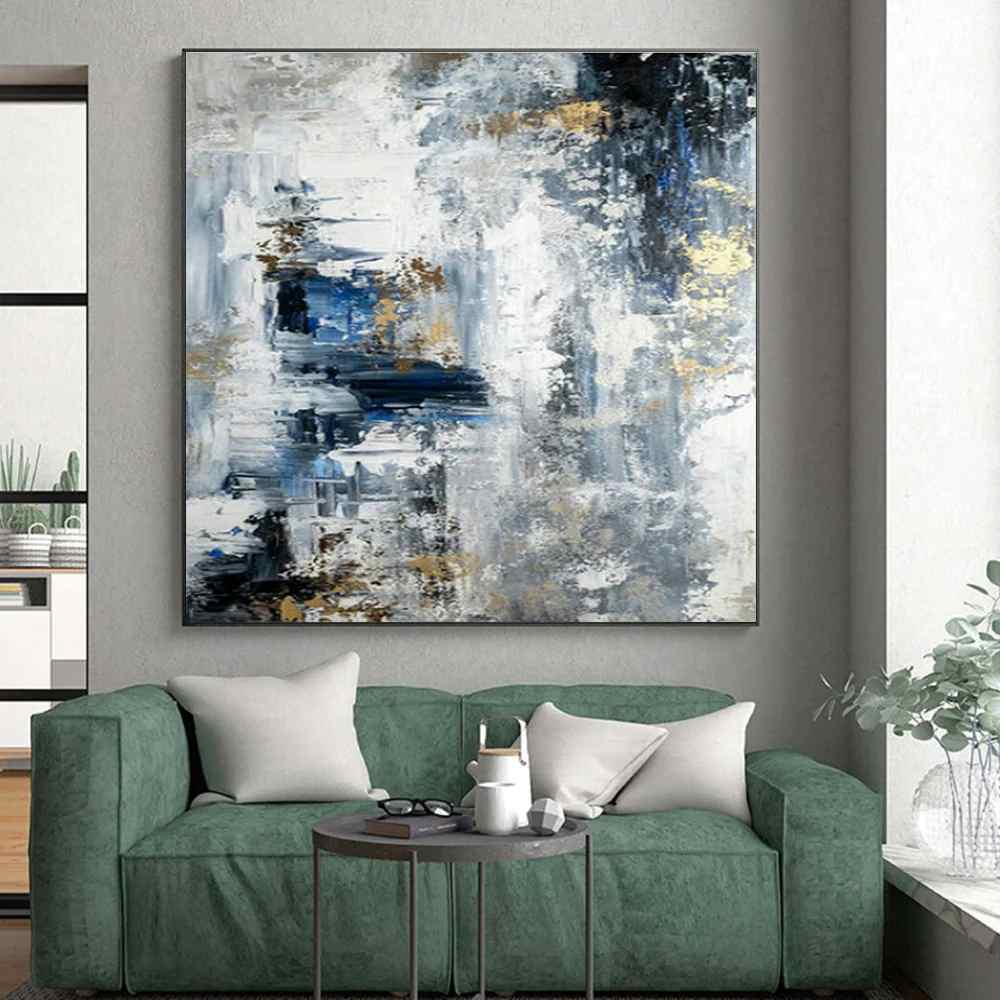 Textured_Abstract_Blue_Gray_Abstract_Wall_Art_N32SY wall art